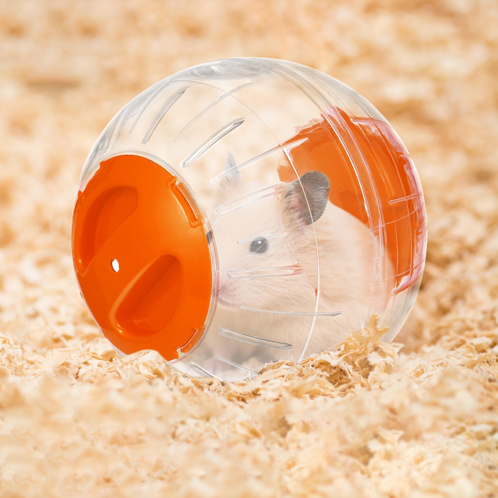 Alasum Small Pet Running Ball Orange Safe and Fun for Hamsters Gerbils