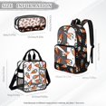 thumbnail image 4 of ZUXONGSY Soccer Print sStadium Approved Clear Backpack Set, 3 Piece Heavy Duty Transparent Bags with Lunch Bag & Pencil Case, for Concerts, Sports, Work, School, 4 of 5