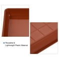 thumbnail image 4 of Uxcell Plastic Square Flower Drip Trays for Gardening 6pcs Red 7", 4 of 5
