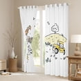 thumbnail image 3 of Homewish Kids Teens Cute Farmhouse Animal Duck Black Out Curtains,Cartoon Truck Curtains Pack of 2 (42x63 Each),Kawaii Cottage Cabin Bedroom Curtains,Microfiber Bedroom Decor, 3 of 6