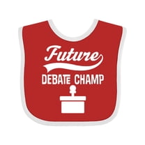 Inktastic Future Debate Champ Debating Boys or Girls Baby Bib