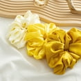 thumbnail image 3 of YooGuoGuo Pure Color Smooth Satin Hair Rope 1PC Oversized Hair Scrunchies Women Elastic Hair Bands Female Girls Ponytail Holder Headdress, 3 of 6