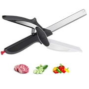 Food Cutter Kitchen Shears with Cutting Board for Kitchen Scissors Cutting Food,Clever Cutter&Vegetable Chopper for Picnic