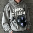 thumbnail image 3 of Sudadera con capucha con estampado de planetas para niña y niño de los años 90, jersey de algodón con espacio perdido fuera de la vista, sudadera gótica Y2k para pareja, sudadera con capucha gótica el, 3 of 4