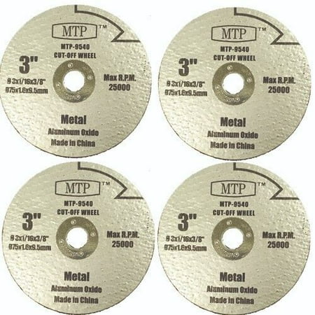 

MTP 4X 3 arbor 3/8 Metal v-bar copper pipe Cutting Blade For Ryobi Milwaukee Worx Dewalt Rigid AO Cut Off Saw 3/8 9.5mm Arbor 3x3/8