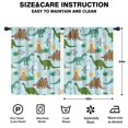 thumbnail image 2 of Blackout Kids Curtains,Dinosaurs Volcano Light Blue Pattern Childrens Insulated Curtains Set Of 2,Bedroom Essentials,Toddler Room Decor 42"x54", 2 of 5