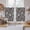 Brown, variant on Blue Paisley Kitchen Curtain for Berdoom Living Room Cafe 54 Inch Length, Ethnic Vintage Floral Botanical Abstract Tiers Curtains Light Filtering Drapes Rod Pocket Window Treatment 2 Panels 52"Wx54"L