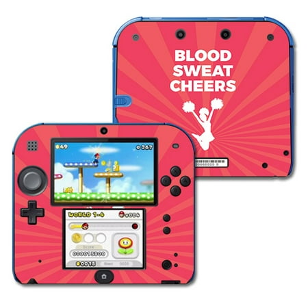 Skin For Nintendo 2DS – Blood Sweat Cheers | MightySkins Protective, Durable, and Unique Vinyl Decal wrap cover | Easy To Apply, Remove, and Change Styles | Made in the USA