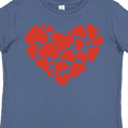 thumbnail image 4 of Inktastic Love, Hearts, Red Hearts, Valentine's Day Girls Toddler T-Shirt, 4 of 5