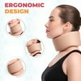 thumbnail image 2 of SNUG360 Soft Neck Brace for Neck Pain Relief and Support, Unisex 3.5” Cervical Collar (X-Large, Beige), 2 of 6