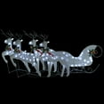 thumbnail image 4 of vidaXL Reindeer & Sleigh Christmas Decoration 100 LEDs Outdoor Gold, 4 of 48
