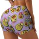 thumbnail image 1 of Balery Cartoon Avocados Pantalones cortos de entrenamiento estampados para mujer, sin costuras, ajustados, para gimnasio, yoga, correr, deportes, ejercicio activo, fitness.-XX-Large, 1 of 8