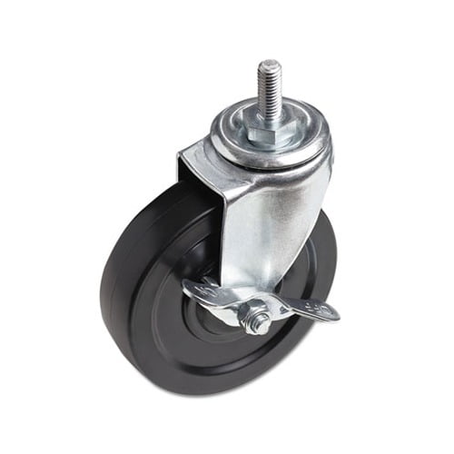 Optional Casters For Wire Shelving 125 lbs/Caster, Black, 4/Set