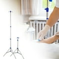 thumbnail image 4 of Portable Foldable Infusions Stand Adjustable From 27 To 82 Inches Aluminum Alloy Frame With 4 Hook For Multiple Patient, 4 of 8