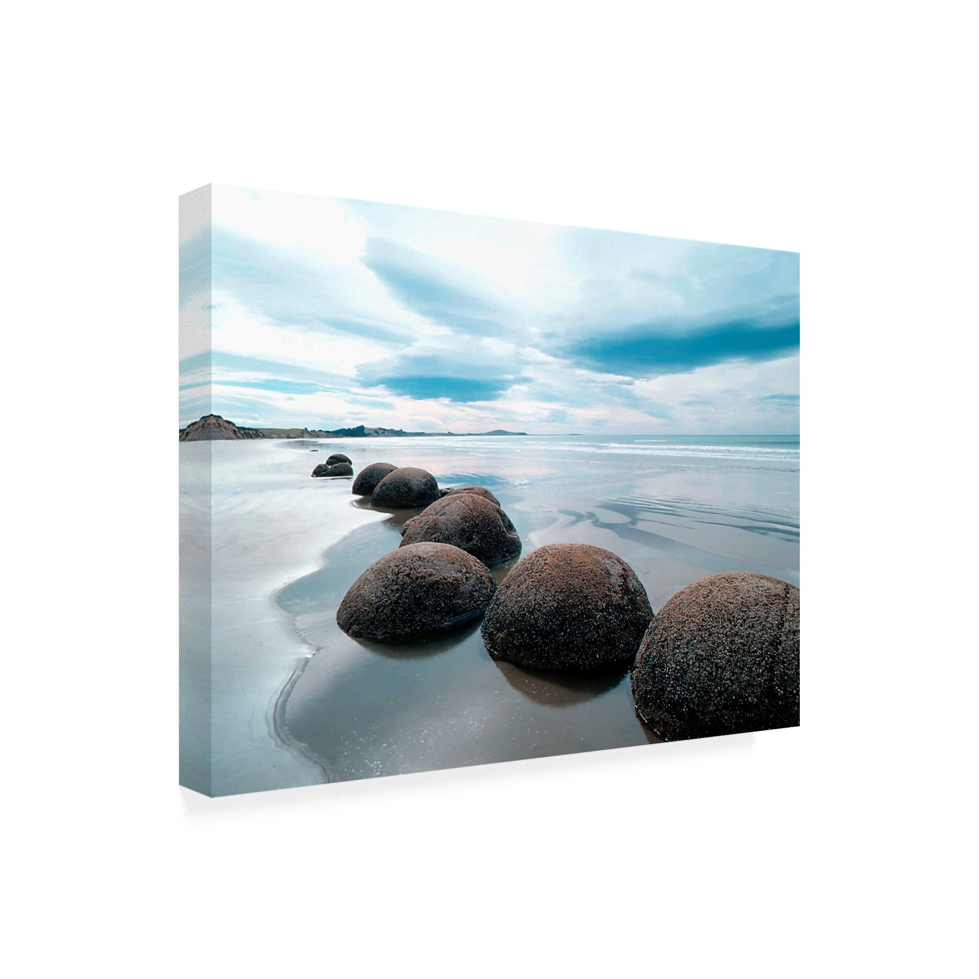 Trademark Fine Art 'Moeraki Boulders New Zealand' Canvas Art by Monte Nagler