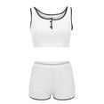 thumbnail image 4 of Womens Blouses Spring and Summer Sexy U Neck Tight Suspender Shorts Women's Suit Going Out Tops for Women, 4 of 6