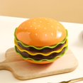 thumbnail image 2 of 7-Piece Stackable Burger Plate Set, Novelty Stackable Burger Dinnerware Set, Hamburger Shape Individua Small Appetizer Plates for for Hot Pot Sushi Snacks Party Tableware (Burger), 2 of 8