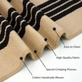 thumbnail image 4 of iOhouze Outdoor Rugs Black and Brown Narrow Striped Area Rug 3x5 ft Washable Indoor Outdoor Washable Floor Layered Door Mat Carpet Rug, 4 of 7