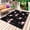 Black, variant on Pink Flamingo Outdoor Rug 5x7 Ft - Reversible Patio Rug Outdoor Camping Rugs, Summer Tropical Animals Black Washable Indoor Outdoor Area Rugs, Non-Slip Outdoor Carpet Runner for Deck/Porch