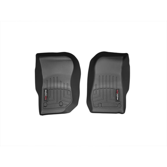 WeatherTech Custom Fit FloorLiners compatible with Jeep Wrangler JK 2-Door, Wrangler JK Unlimited 4-Door, Wrangler 2-Door, Wrangler Unlimited 4-Door - 1st Row (Driver & Passenger), Black