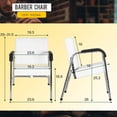 thumbnail image 3 of PayLessHere modern fashion auto recline black shampoo chair barber spa beauty salon,White, 3 of 7