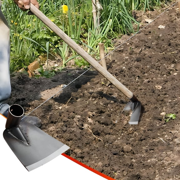 ZULAR Welded Garden Hoe,Heavy Duty Landscaping Weeding Hoe for Gardening Weeding Digging Loosening Edging Cultivating,Metal Garden Hoe,Garden Hoe Tool