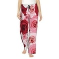 thumbnail image 2 of Lsque Rose Print Women's Pajama Pants, Lounge Pant - Comfortable Home Wear,Elastic Waistband, Stylish Design-X-Large, 2 of 9