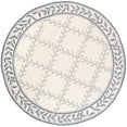 thumbnail image 4 of SAFAVIEH Easy Care Beckett Trellis Runner Rug, Ivory/Light Blue, 2'6" x 10', 4 of 9