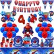 thumbnail image 2 of Decoración de cumpleaños de Spiderman, suministros para fiestas, vajilla desechable, vasos de papel, platos, telón de fondo, pancarta, mantel, baby shower para niños, 2 of 5