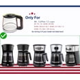 thumbnail image 2 of 12 Cup Coffee Pot replacement Compatible Mr. pot, Fit RF, LM, PC & SC series,BVMC-RF300, BVMC-MSX23, BVMC-MMX23,BVMC-SC12BL1-2,BVMC-PL12BL1-NP,BVMC-EM100 Series, Free coffee spoon, 2 of 4