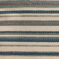 thumbnail image 4 of Plutus Brands Blue Plutus Lanes Stripe Luxury Throw Pillow 18 in x 18in, Double Sided 18" x 18", 4 of 9