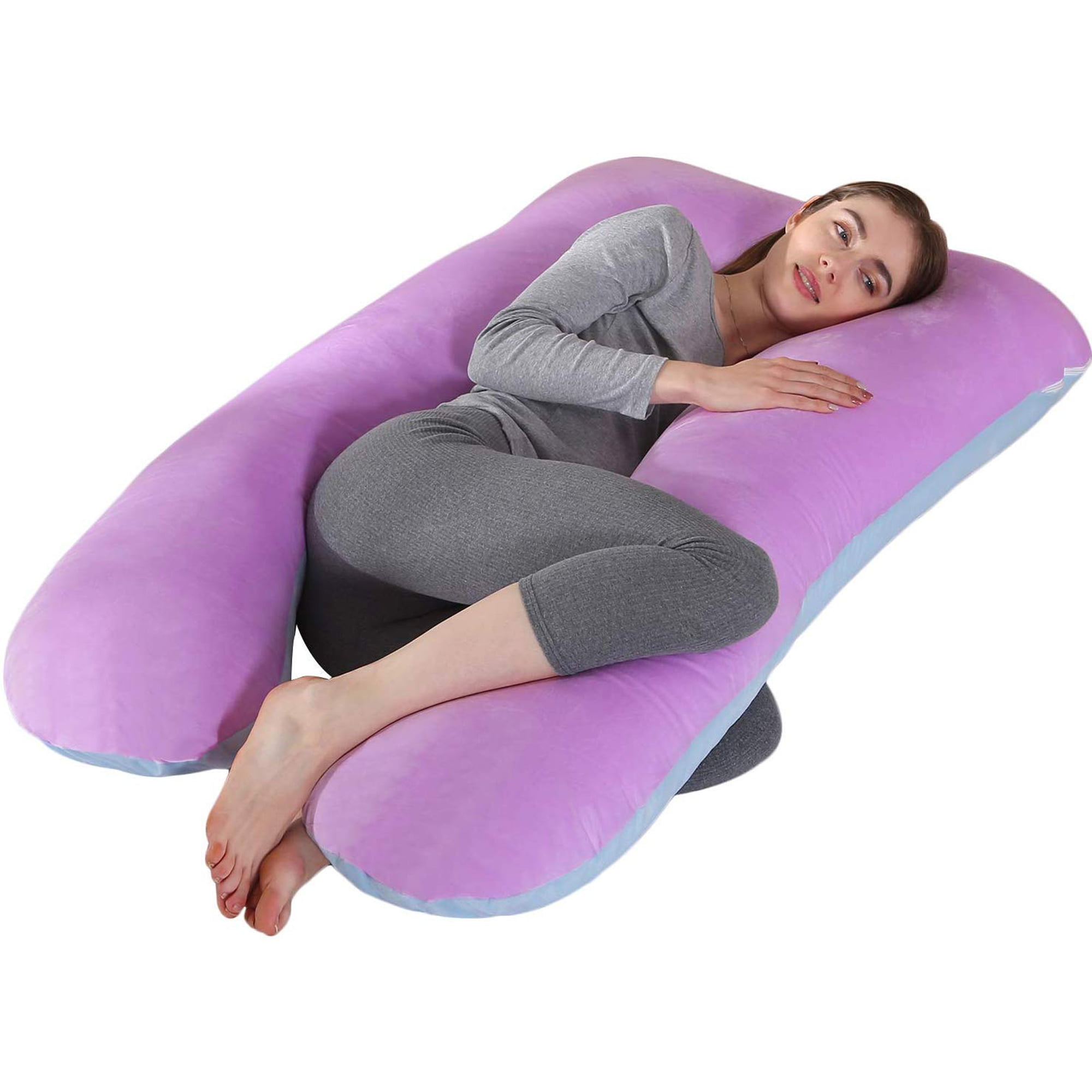 MERSARIPHY U Shape Maternity Support Soft Protection Full Body Pillow ...