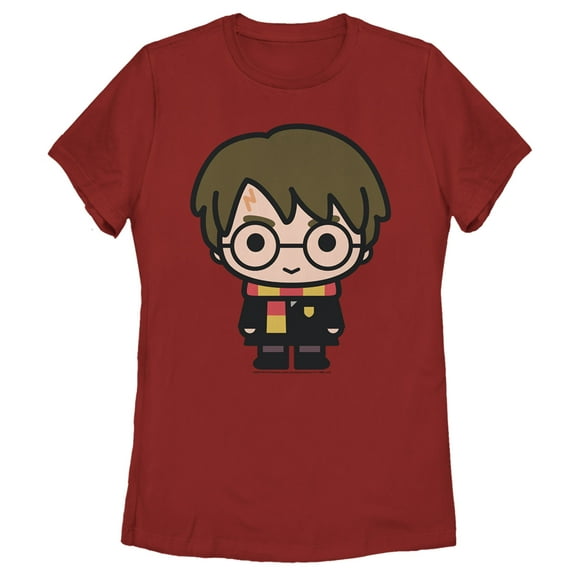 Women's Harry Potter Harry Kawaii Cutie  Graphic Tee Red Small