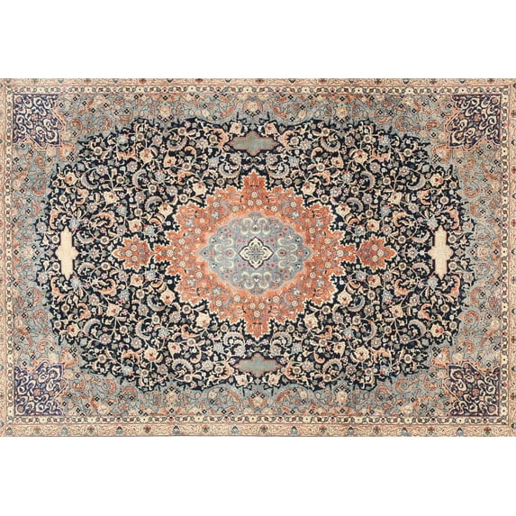 Ahgly Company Indoor Rectangle Traditional Brown Medallion Area Rugs, 2' x 5'