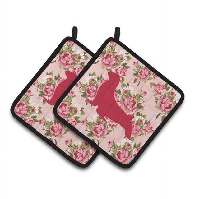 Carolines Treasures BB1027-RS-PK-PTHD Phoque Rose Roses Paire de Porte-Pots