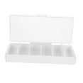 thumbnail image 5 of YOSADIER 1Set White Rectangular Charger Organizer for Accessory Organizer 8.3X3.5X2In, 5 of 8
