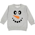 thumbnail image 2 of Inktastic Cute Smiling Snowman Face with Carrot Nose Toddler Sweatshirt, 2 of 4