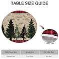 thumbnail image 6 of Red and Green Christmas Pattern Round Fitted Tablecloth with Elastic Edge,Dining Table Cover Waterproof,Outdoor Round Tablecloth for Camping,Dining,Indoor and Outdoor, 6 of 7