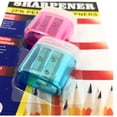 thumbnail image 2 of Double-Blade Two-Hole Pencil Sharpener: 2 Pack, 2 of 3