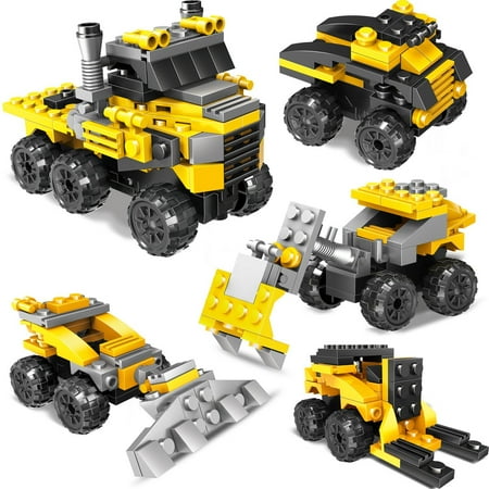 mini building block construction trucks vehicles toys for boys gift