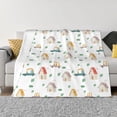 thumbnail image 3 of Throw Blanket for Couch, Cartoon house Super Soft Fuzzy Comfy Warm Throw Blanket, Cuteness Lightweight Cozy Plush Flannel Blanket & Throws for Sofa and Bed All Season, 3 of 5