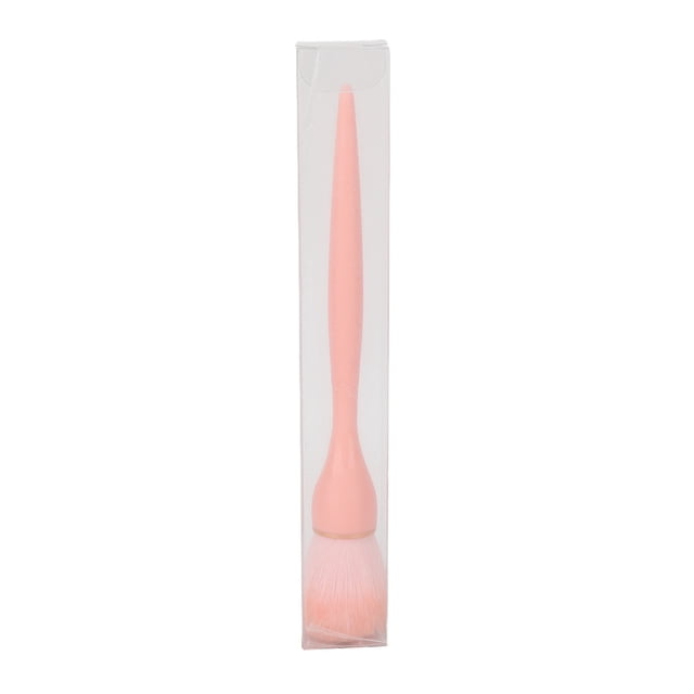Brocha de maquillaje profesional para rubor, portátil, de fibra sintética suave, para polvos sueltos, herramienta cosmética para mujer, color rosa