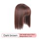 thumbnail image 1 of Peluca de pelo con flequillo de aire para mujer, pelo largo y liso, fibra sintética resistente al calor, pelo sintético sin pegamento(Marrón)(1 pieza), 1 of 5