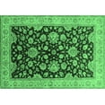 thumbnail image 1 of Ahgly Company Indoor Rectangle Oriental Emerald Green Traditional Area Rugs, 4' x 6', 1 of 4