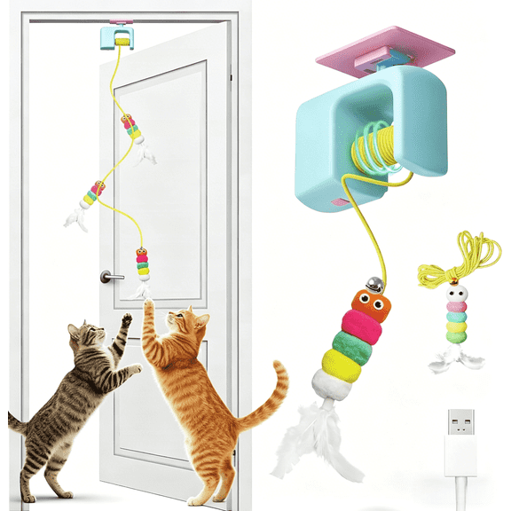Cat Toys for Indoor Cats,Automatic Cat Hanging Toys for Bored Indoor Adult Cats