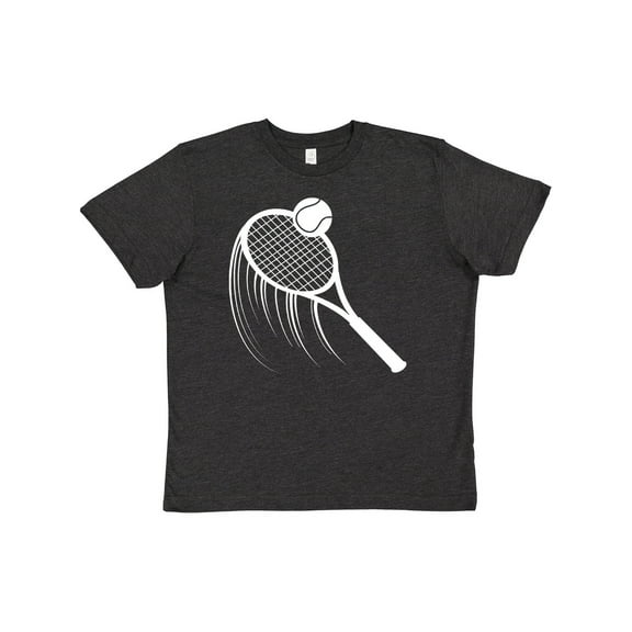 Inktastic Swinging Tennis Racket Youth T-Shirt