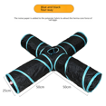 thumbnail image 1 of 650g Arco Iris gato juguete túnel parque infantil gatos rascador correr rompecabezas interactivo juguete gatitos gatos adultos, 1 of 5