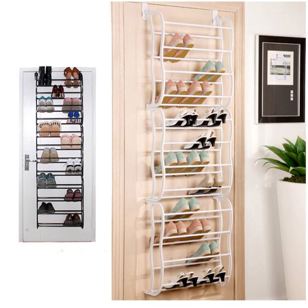 Zimtown 36pair Over The Door 36 Pair 12 Layers Shoe Rack Metal