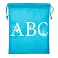 thumbnail image 2 of Custom Monogram Cinch Sacks, Bulk Drawstring Bags, Personalized Pull String Bags, 2 of 3