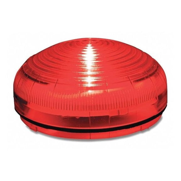 Federal Signal Beacon Warning Light,Red,LED SLM350R